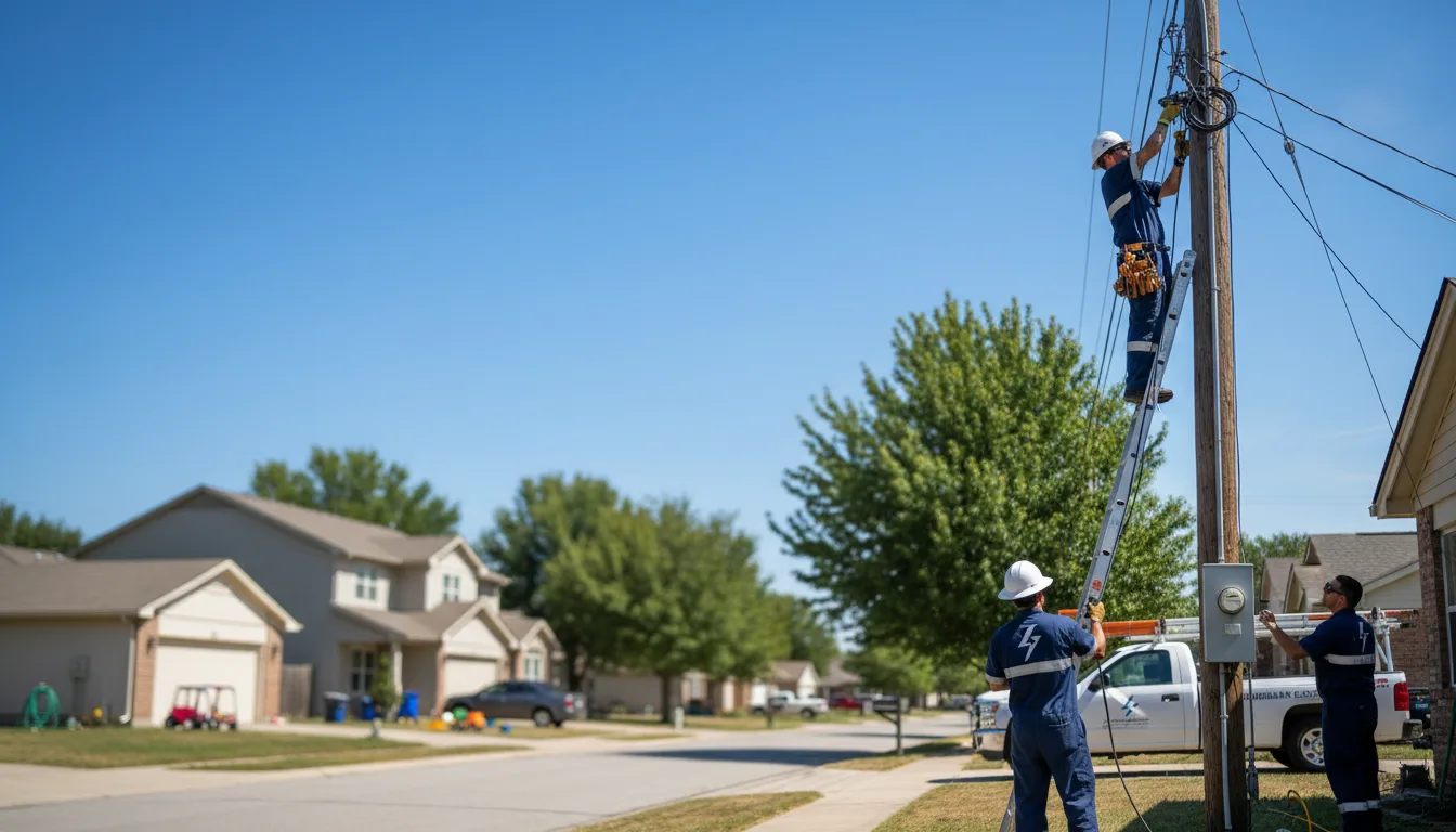 Residential electrician providing installation services in Daisy, GA